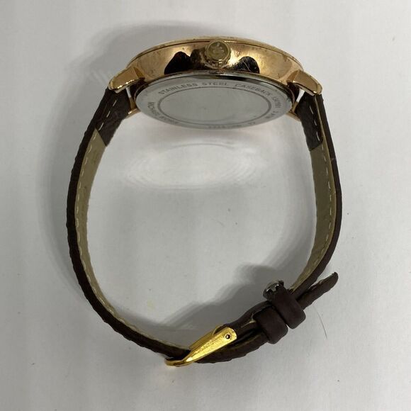 Michael Kors Charley MK2823 Women's Brown Leather Analog Dial Quartz Watch EY655 - Picture 11 of 12